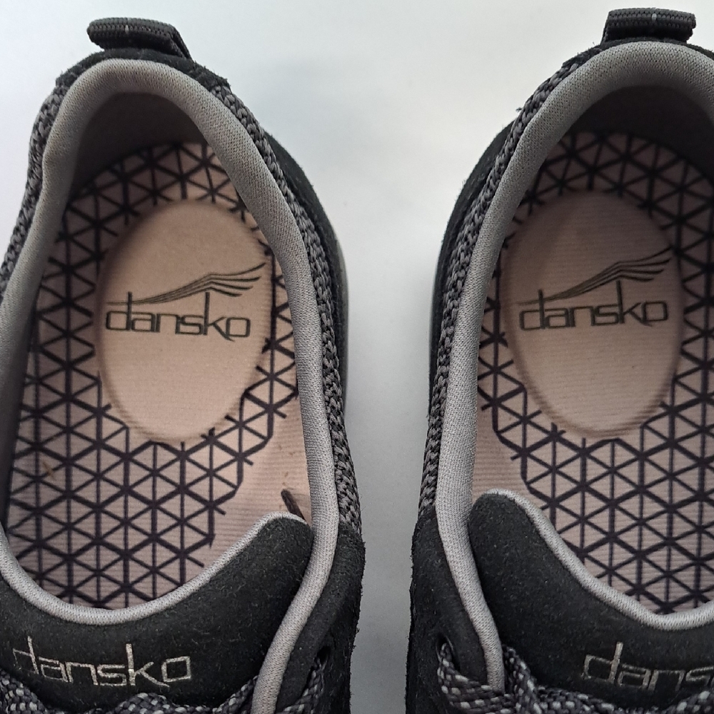 Dansko Paisley Waterproof Women's Black Wide Width Sneakers - Picture 2 of 10
